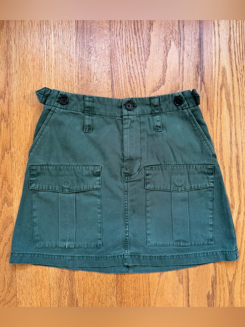 Universal Thread Olive Green Waistband Detail Skirt